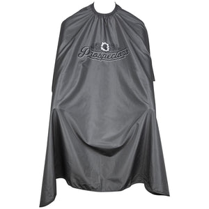 Barber Cape- Charcoal Open